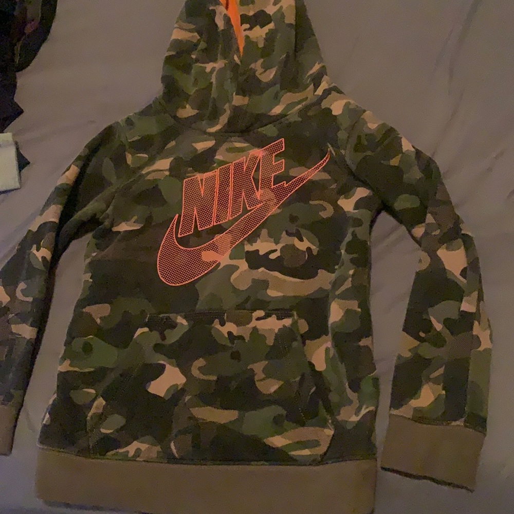 Camo kids nike hoodie